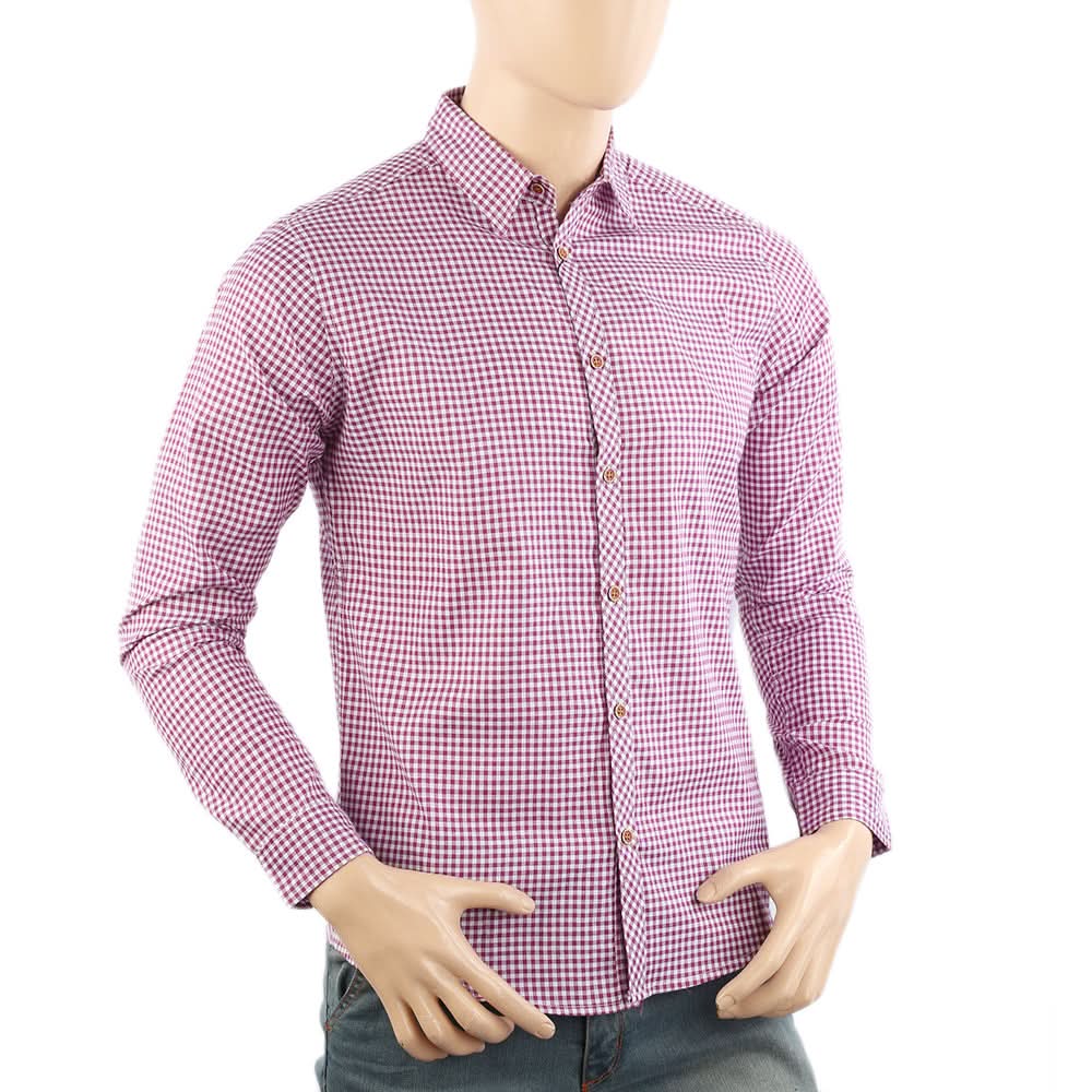 Men's Casual Club Check Shirt - Light Purple, Men's Shirts, Chase Value, Chase Value