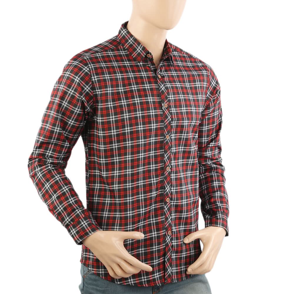Men's Casual Club Check Shirt - Red, Men's Shirts, Chase Value, Chase Value