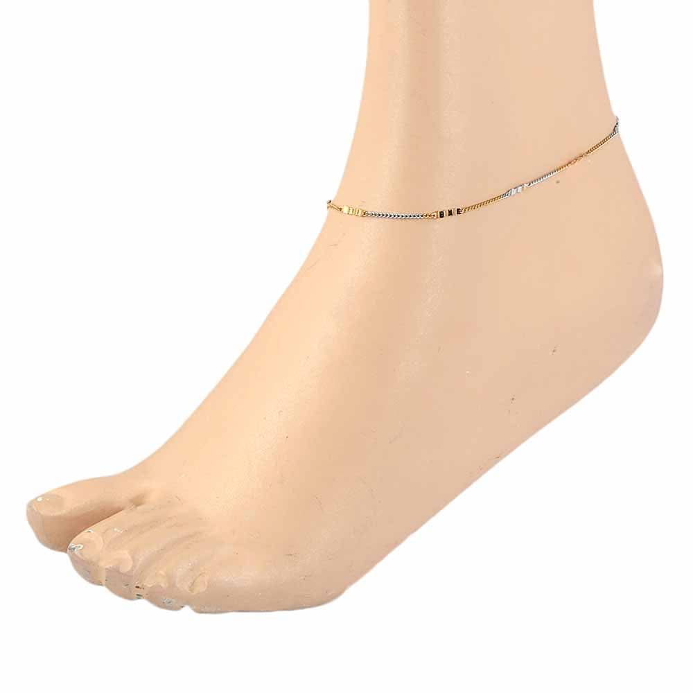 Women's Anklet - Golden Silver, Women, Foot Jewellery, Chase Value, Chase Value
