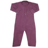 Boys Embroidered Kurta Shalwar Suit - Purple, Kids, Boys Shalwar Kameez, Chase Value, Chase Value
