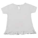 Newborn Girls Half Sleeves T-Shirt - White, Kids, Newborn Girls T-Shirts, Chase Value, Chase Value