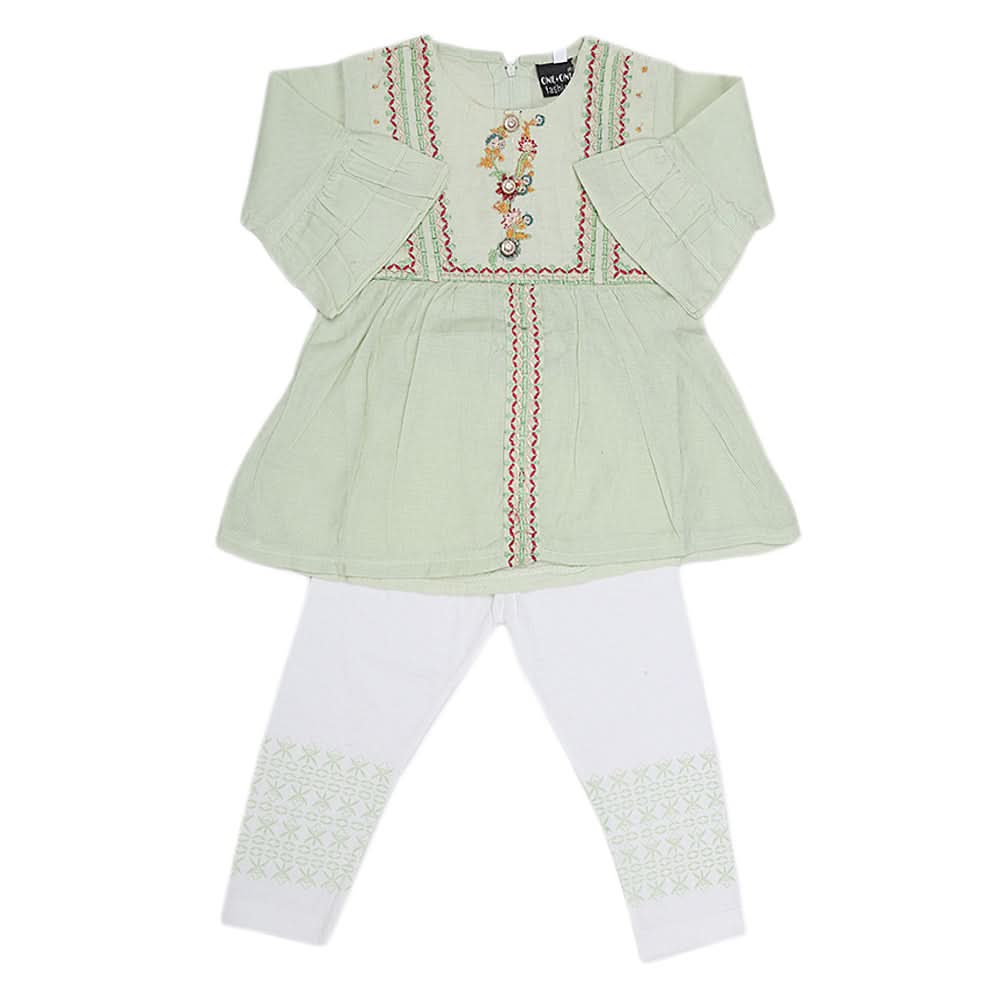 Girls Pajama Suit - Light Green, Kids, Girls Sets And Suits, Chase Value, Chase Value