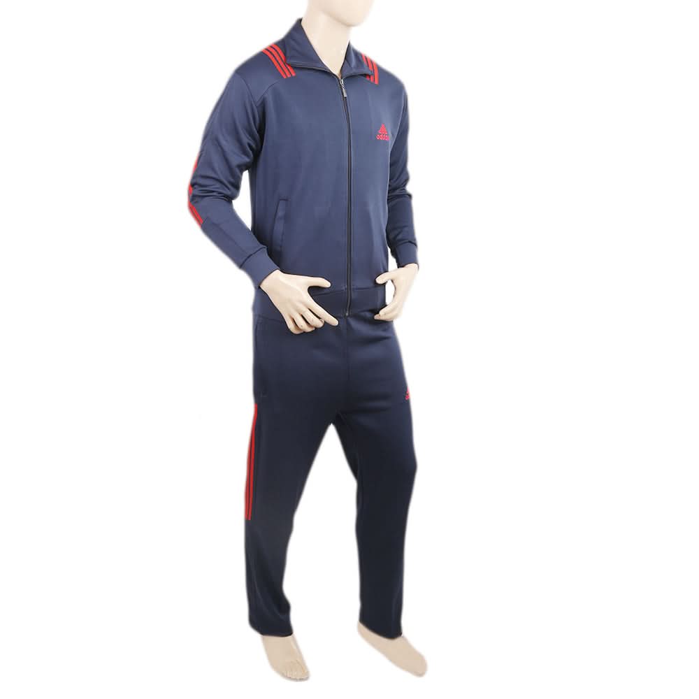 Men's Yarn Dyed Track Suit - Navy Blue, Men, Track Suits, Chase Value, Chase Value