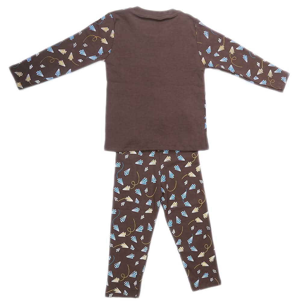 Boys Fancy Sleeping Suit - Coffee, Kids, Boys Sets And Suits, Chase Value, Chase Value