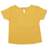 Newborn Girls Half Sleeves T-Shirt - Mustard, Kids, Newborn Girls T-Shirts, Chase Value, Chase Value