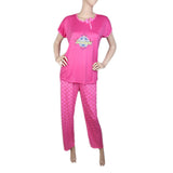 Women's 2 Piece Night Suit - Pink, Women, Night Suit, Chase Value, Chase Value