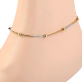 Women's Anklet - Golden & Silver, Women, Foot Jewellery, Chase Value, Chase Value