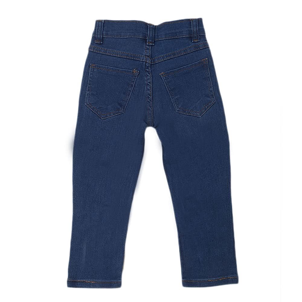 Girls Pearls Bottom Denim Pant - Blue, Kids, Girls Pants And Capri, Chase Value, Chase Value