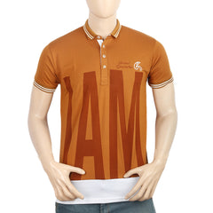 Men's Half Sleeves Polo T-Shirt - Brown, Men, T-Shirts And Polos, Chase Value, Chase Value