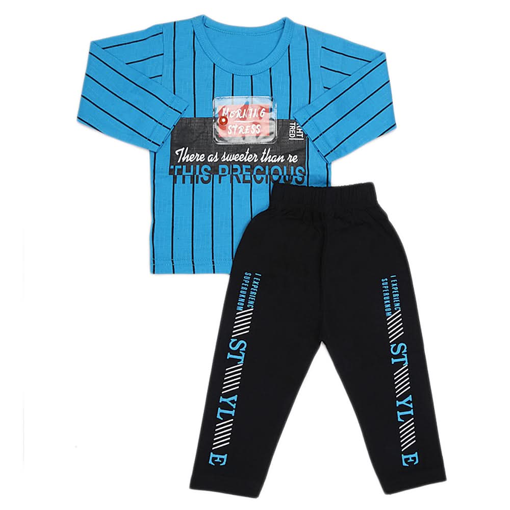 Boys Full Sleeves Suit   44110 - Blue, Kids, Boys Sets And Suits, Chase Value, Chase Value