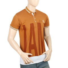 Men's Half Sleeves Polo T-Shirt - Brown, Men, T-Shirts And Polos, Chase Value, Chase Value