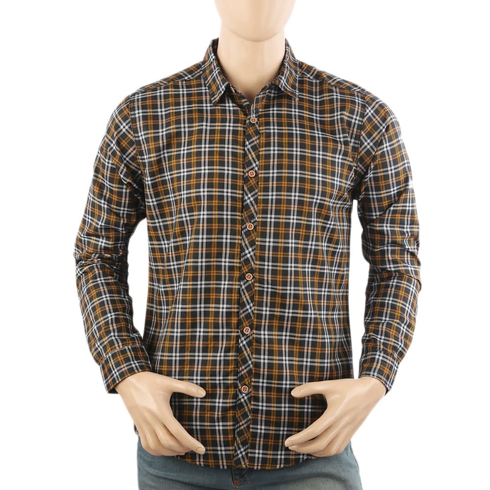 Men's Casual Club Check Shirt - Brown, Men's Shirts, Chase Value, Chase Value