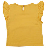 Newborn Girls Half Sleeves T-Shirt - Mustard, Kids, Newborn Girls T-Shirts, Chase Value, Chase Value