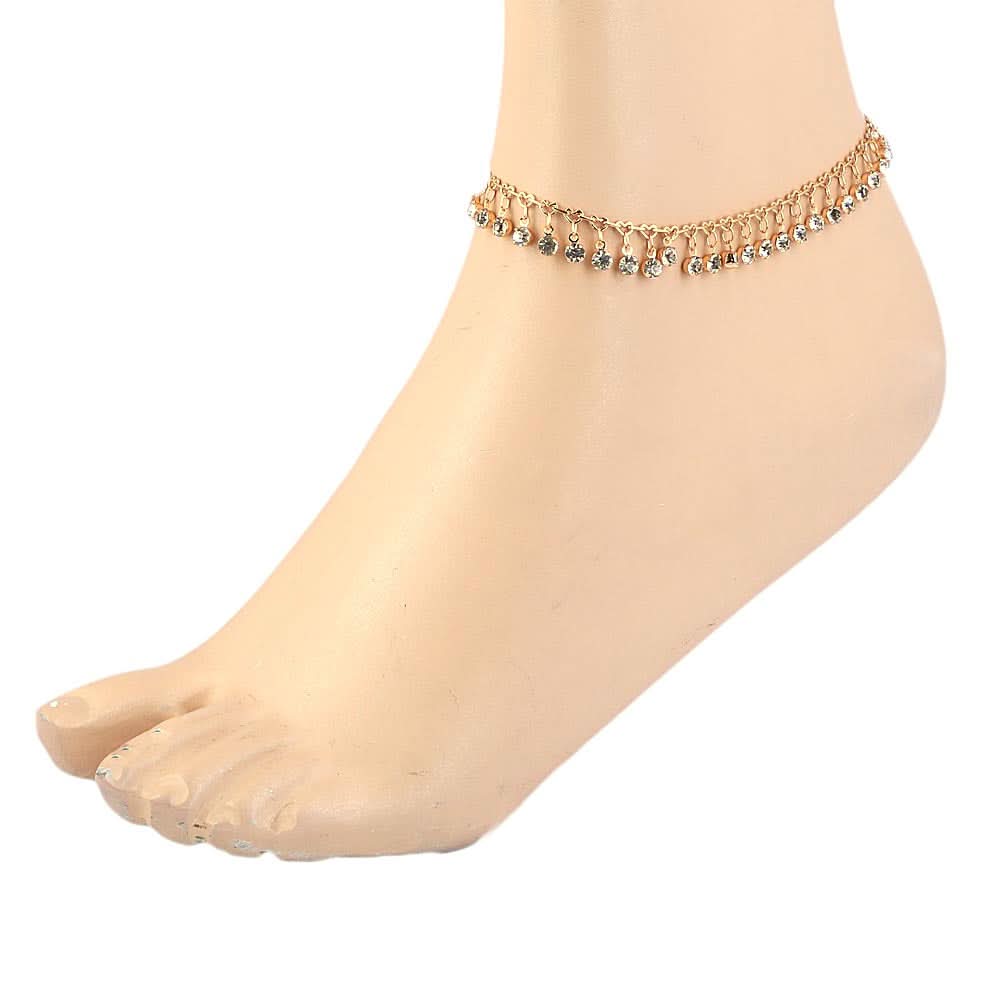 Women's Anklet  - Golden, Women, Foot Jewellery, Chase Value, Chase Value