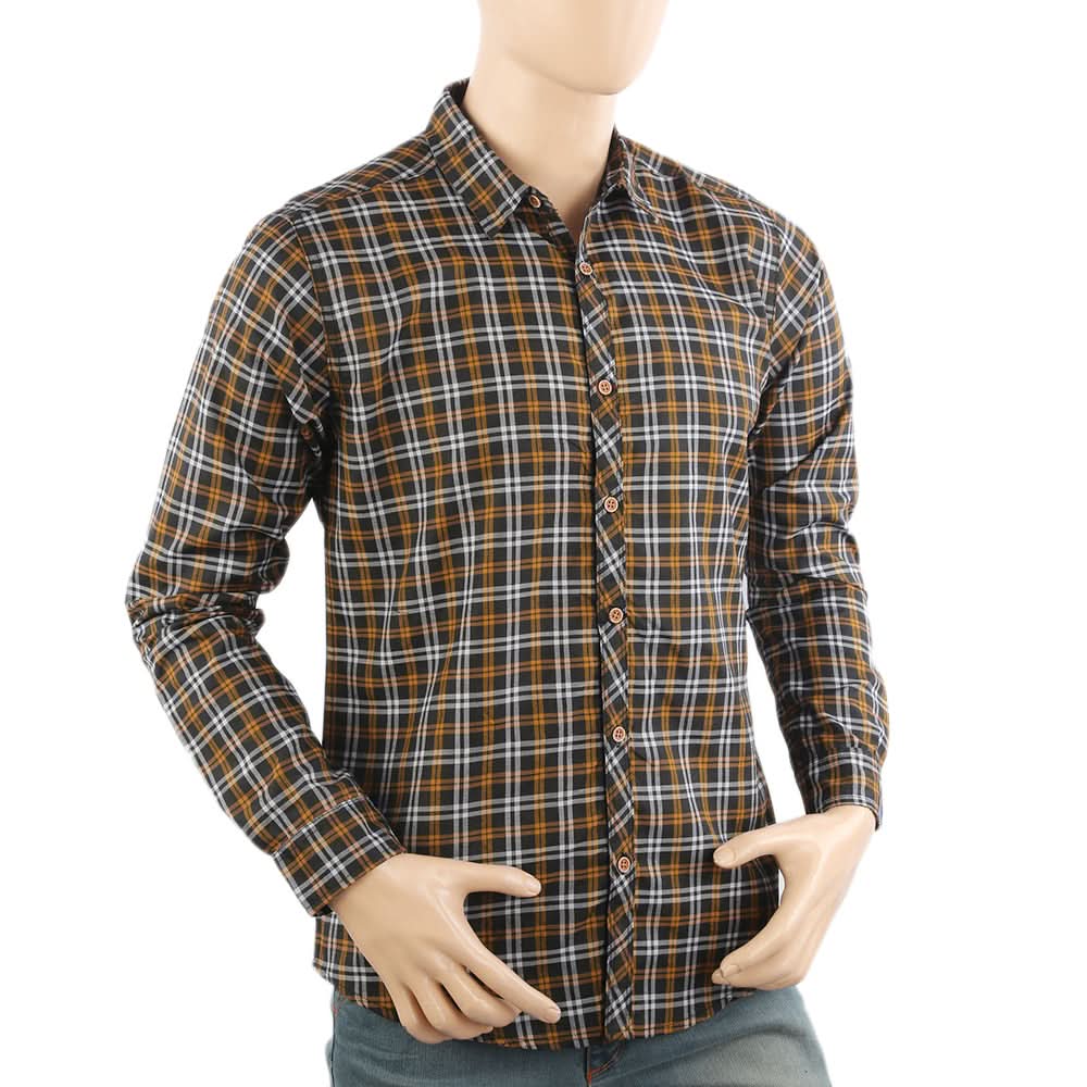 Men's Casual Club Check Shirt - Brown, Men's Shirts, Chase Value, Chase Value