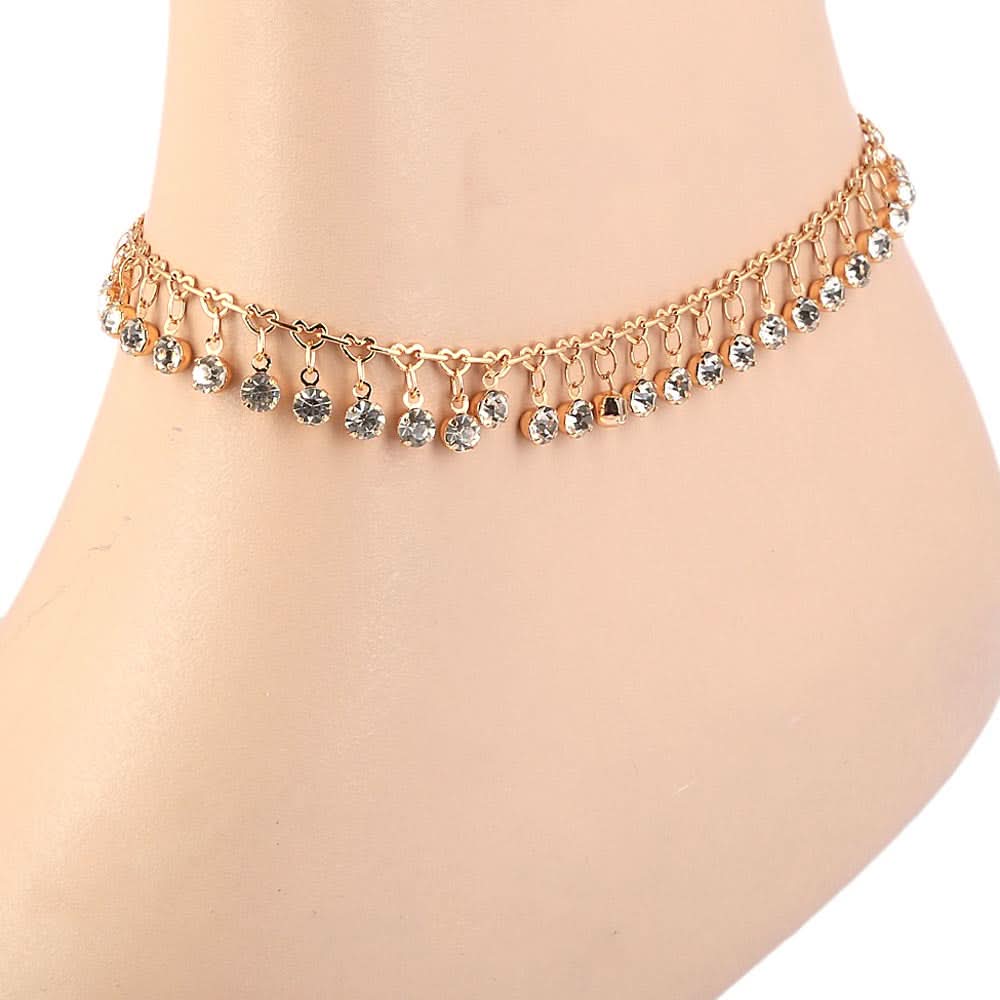 Women's Anklet  - Golden, Women, Foot Jewellery, Chase Value, Chase Value