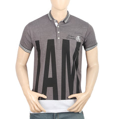 Men's Half Sleeves Polo T-Shirt - Grey, Men, T-Shirts And Polos, Chase Value, Chase Value