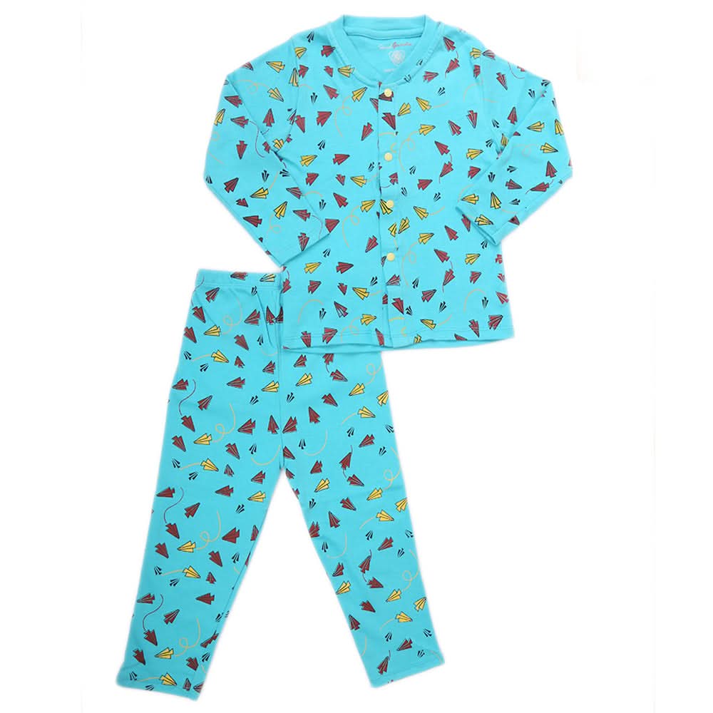 Boys Fancy Sleeping Suit - Blue, Kids, Boys Sets And Suits, Chase Value, Chase Value