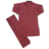 Boys Embroidered Kurta Shalwar Suit - Maroon, Kids, Boys Shalwar Kameez, Chase Value, Chase Value