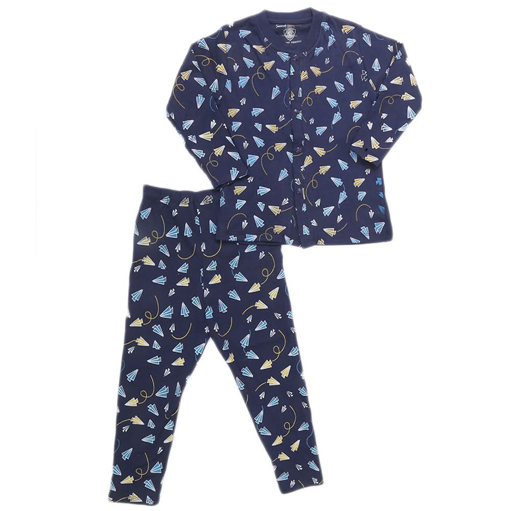 Boys Fancy Sleeping Suit - Navy Blue, Kids, Boys Sets And Suits, Chase Value, Chase Value