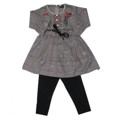 Girls Pajama Suit 1021 Grey - A, Kids, Girls Sets And Suits, Chase Value, Chase Value