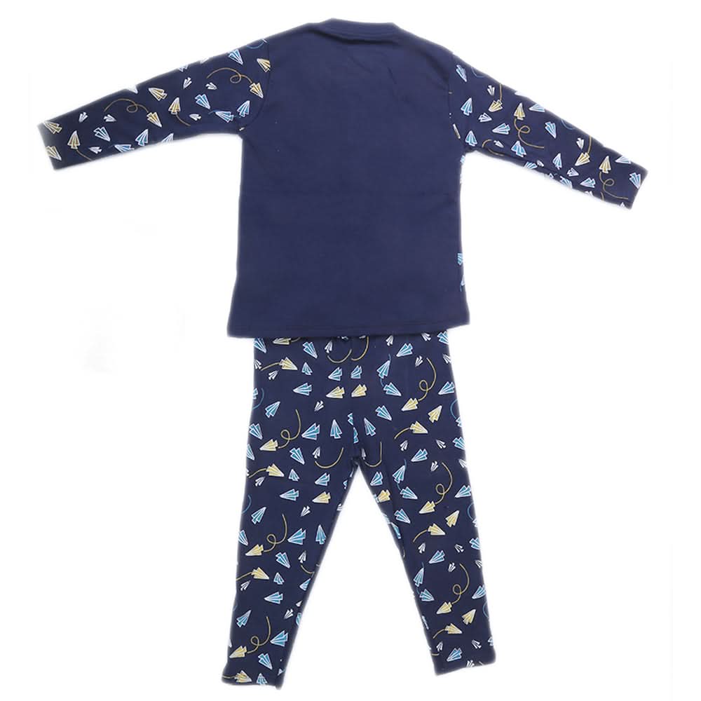 Boys Fancy Sleeping Suit - Navy Blue, Kids, Boys Sets And Suits, Chase Value, Chase Value