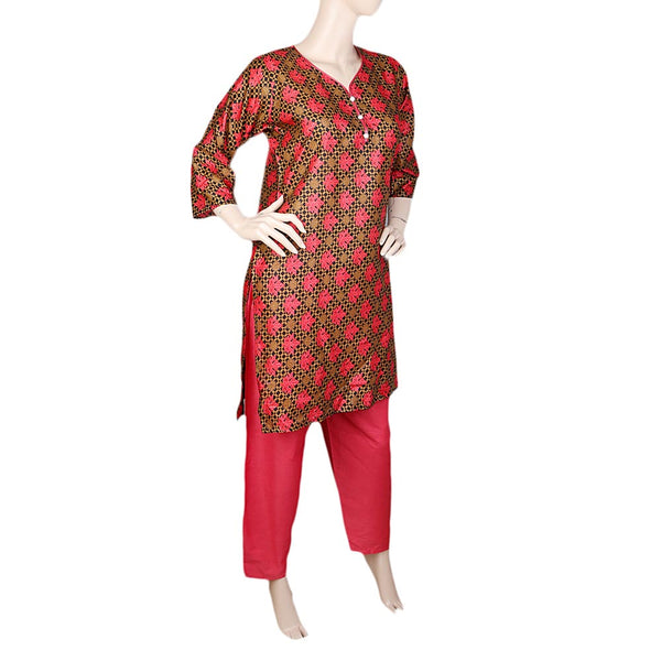 Women's 2 Piece Suit Lawn - Dark Pink, Women, Shalwar Suits, Chase Value, Chase Value