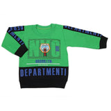 Boys Full Sleeves Terry T-Shirt - Green, Kids, Boys T-Shirts, Chase Value, Chase Value