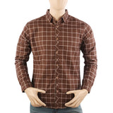 Men's Casual Club Check Shirt - Dark Brown, Men's Shirts, Chase Value, Chase Value