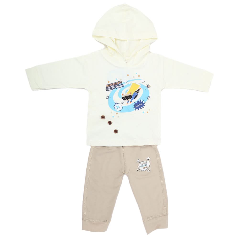 Newborn Boys Full Sleeve Suit (1905) - Cream, Kids, NB Boys Sets And Suits, Chase Value, Chase Value