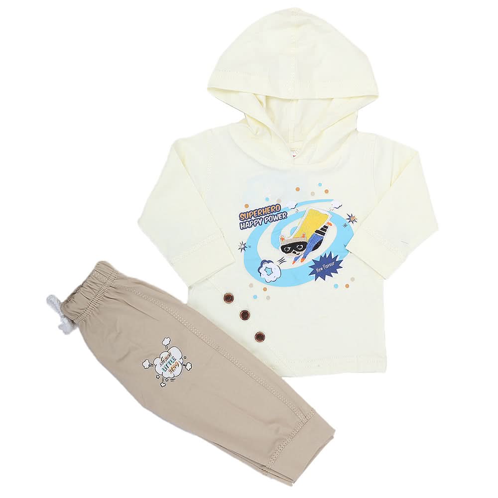Newborn Boys Full Sleeve Suit (1905) - Cream, Kids, NB Boys Sets And Suits, Chase Value, Chase Value