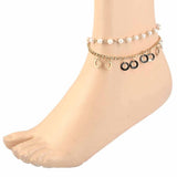 Women's Anklet - Golden, Women, Foot Jewellery, Chase Value, Chase Value