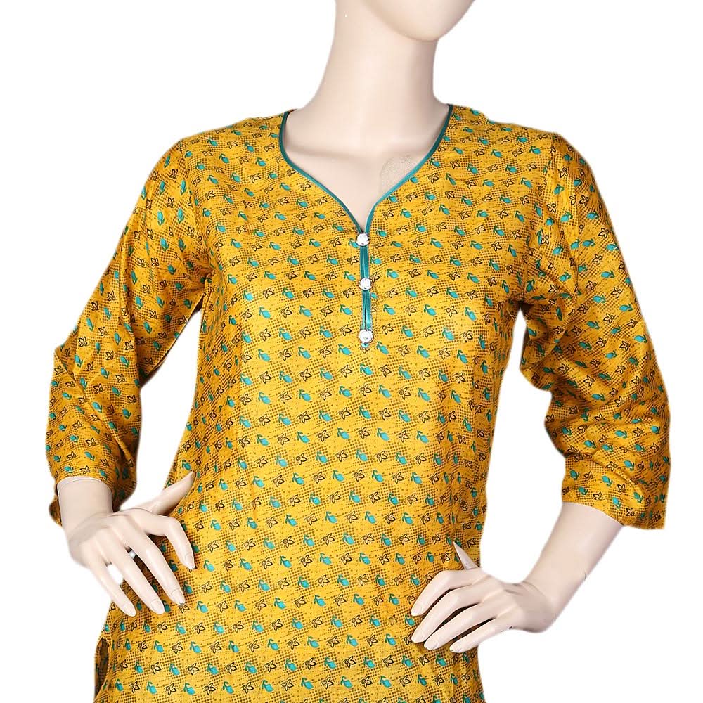 Women's 2 Piece Suit Lawn - Mustard, Women, Shalwar Suits, Chase Value, Chase Value