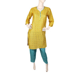 Women's 2 Piece Suit Lawn - Mustard, Women, Shalwar Suits, Chase Value, Chase Value