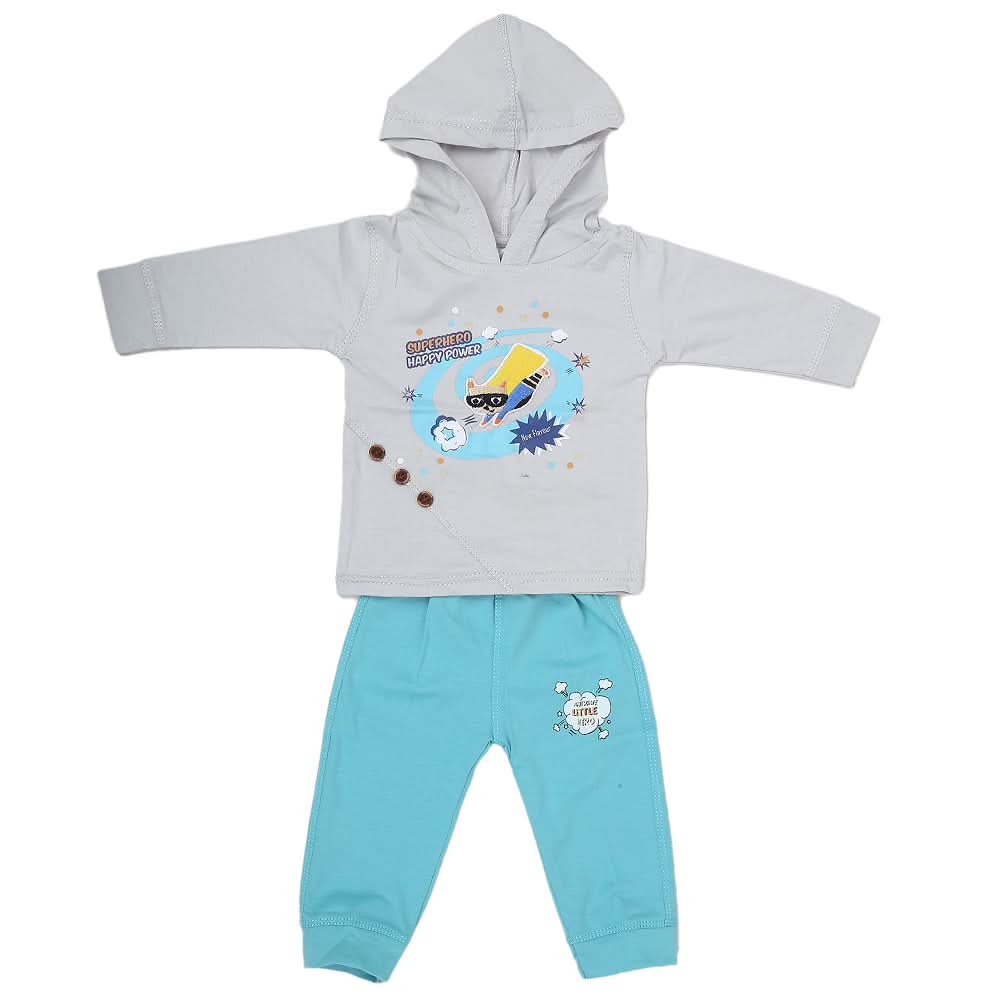Newborn Boys Full Sleeve Suit (1905) - Light Grey, Kids, NB Boys Sets And Suits, Chase Value, Chase Value