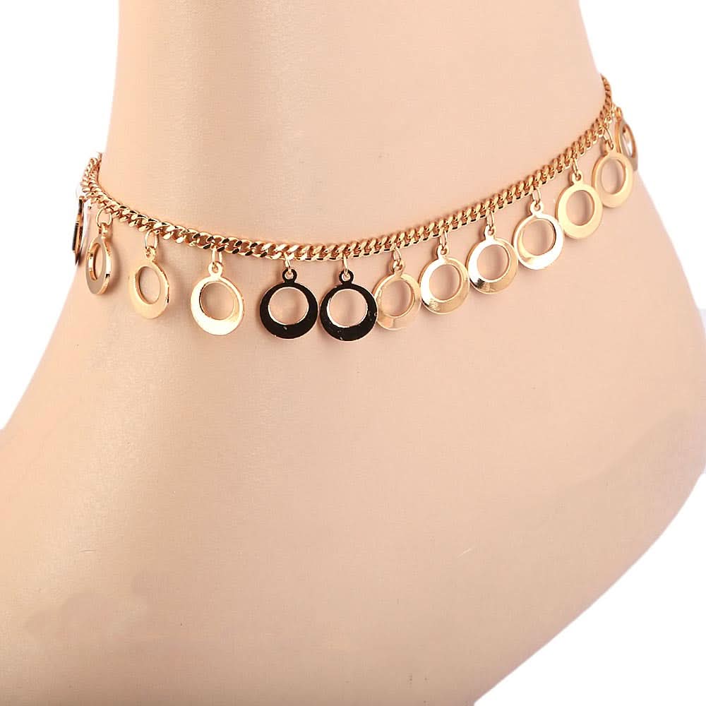 Women's Anklet  - Golden, Women, Foot Jewellery, Chase Value, Chase Value