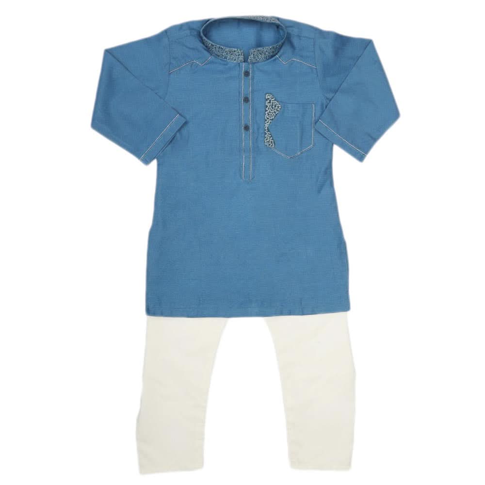 Boys Kurta Shalwar - Blue, Kids, Boys Shalwar Kameez, Chase Value, Chase Value