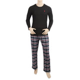 Men's Full Sleeves Night Suit - Black, Men, Nightwear, Chase Value, Chase Value