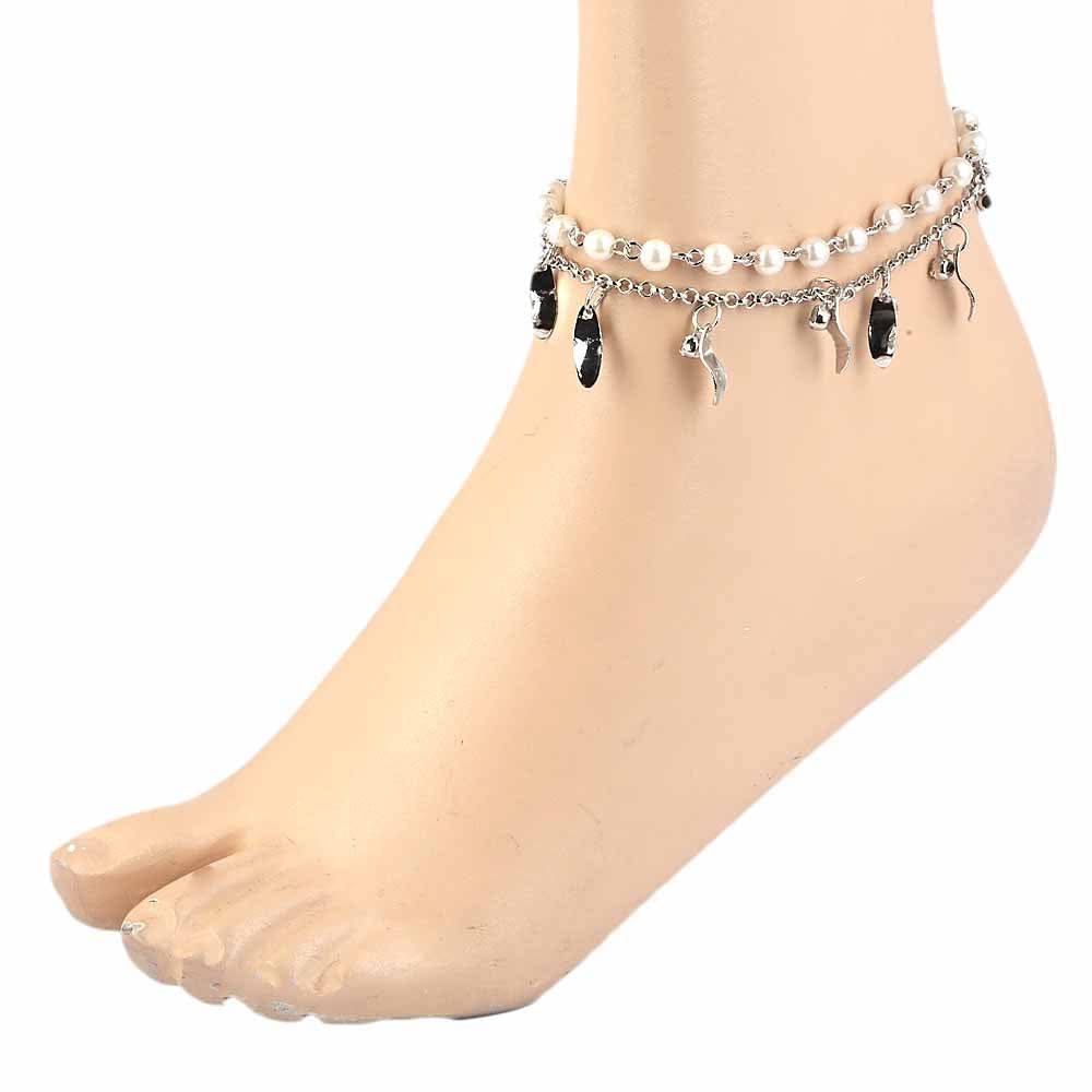 Women's Anklet - Silver, Women, Foot Jewellery, Chase Value, Chase Value