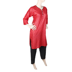 Women's 2 Piece Suit Lawn - Red, Women, Shalwar Suits, Chase Value, Chase Value