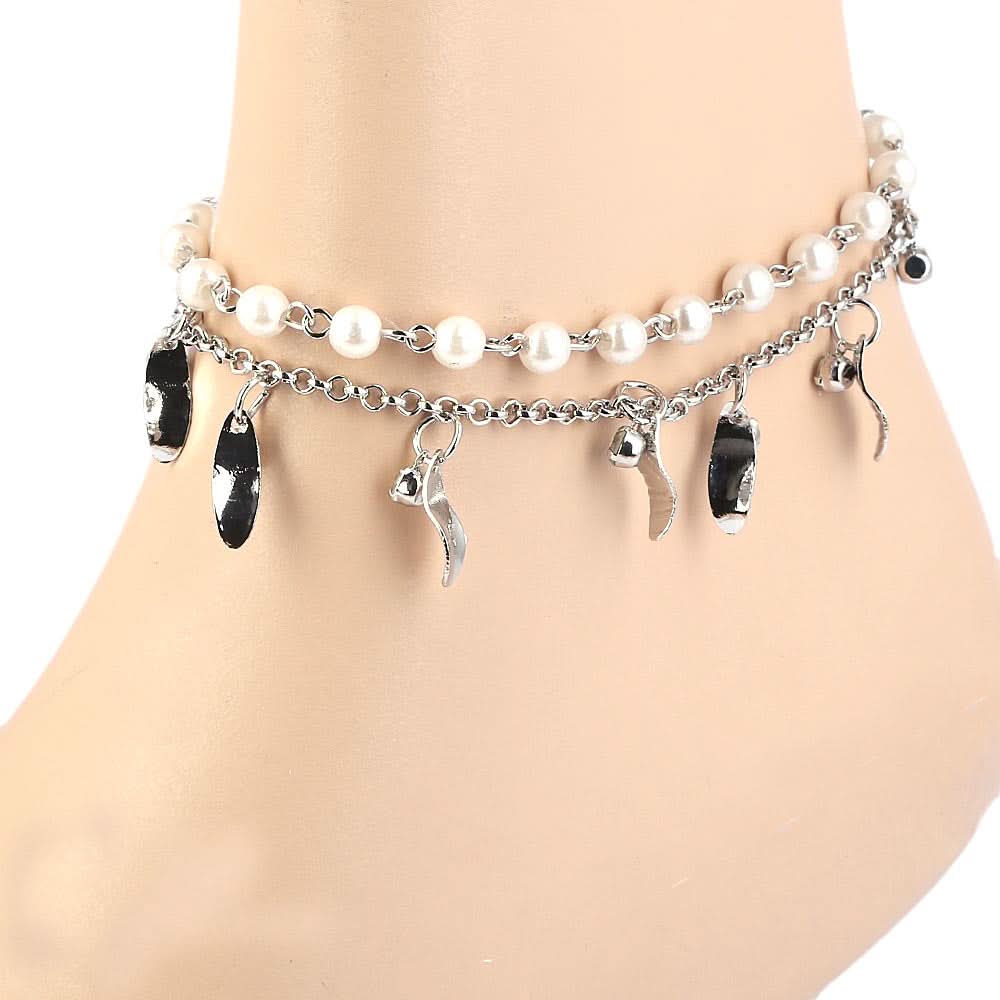 Women's Anklet - Silver, Women, Foot Jewellery, Chase Value, Chase Value