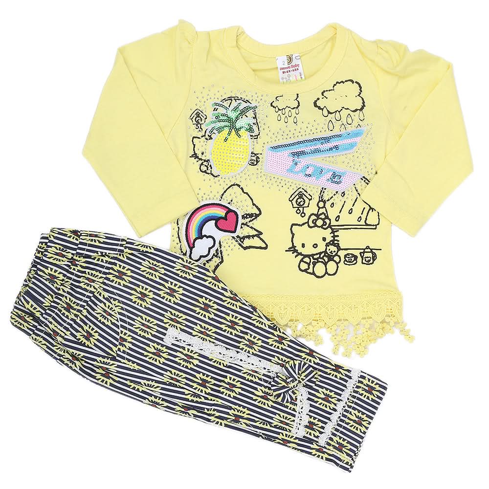 Newborn Girls Full Sleeve Suit - Yellow, Kids, Newborn Boys Sets And Suits, Chase Value, Chase Value