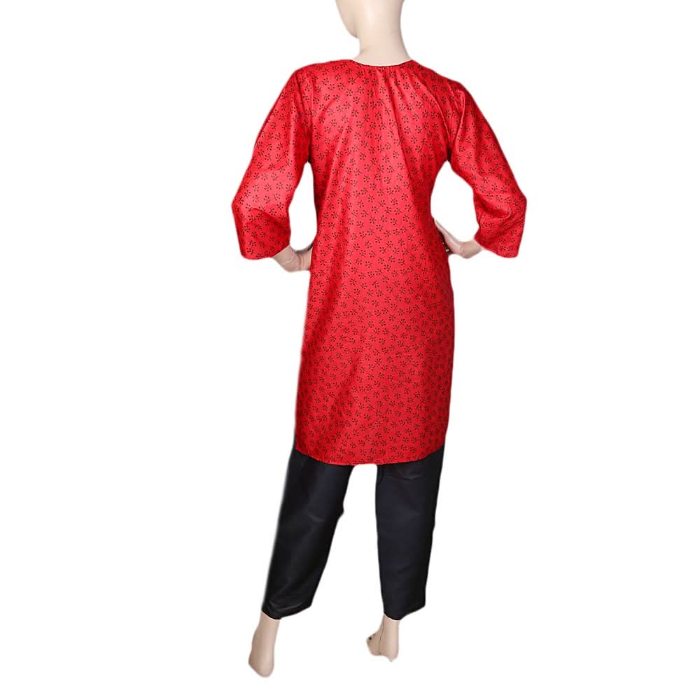 Women's 2 Piece Suit Lawn - Red, Women, Shalwar Suits, Chase Value, Chase Value