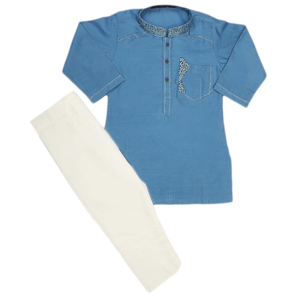 Boys Kurta Shalwar - Blue, Kids, Boys Shalwar Kameez, Chase Value, Chase Value