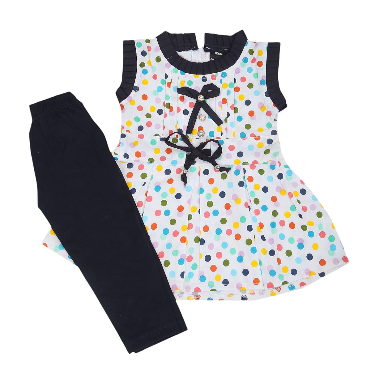 Girls Half Sleeves Tights Suit - Navy Blue, Kids, Girls Sets And Suits, Chase Value, Chase Value