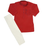 Boys Kurta Shalwar - Red, Kids, Boys Shalwar Kameez, Chase Value, Chase Value