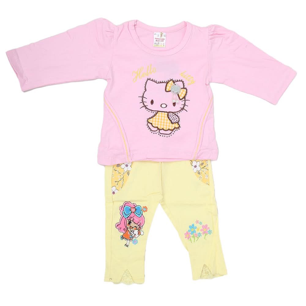 Newborn Girls Full Sleeve Suit (360) - Pink, Kids, NB Girls Sets And Suits, Chase Value, Chase Value