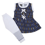 Girls Half Sleeves Tights Suit - Navy Blue, Kids, Girls Sets And Suits, Chase Value, Chase Value