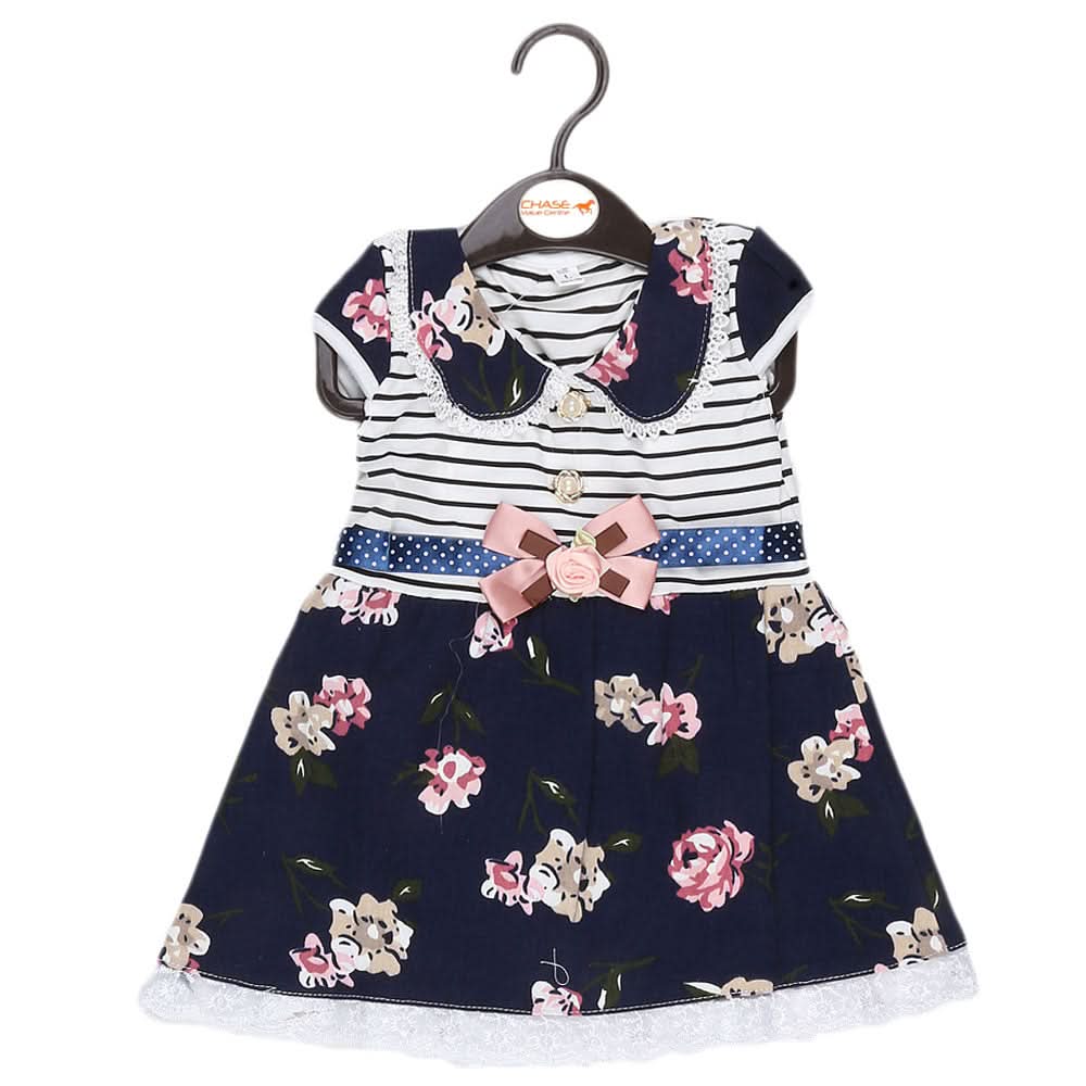 Girls Fancy Frock - Navy Blue, Kids, Girls Frocks, Chase Value, Chase Value