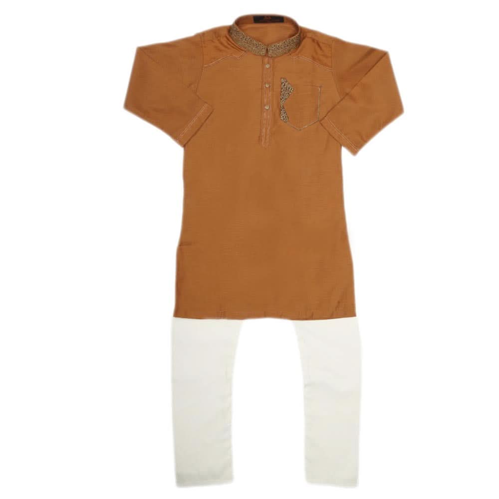 Boys Kurta Shalwar - Mustard, Kids, Boys Shalwar Kameez, Chase Value, Chase Value